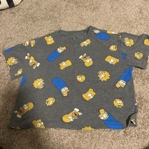 Simpsons crop tee
